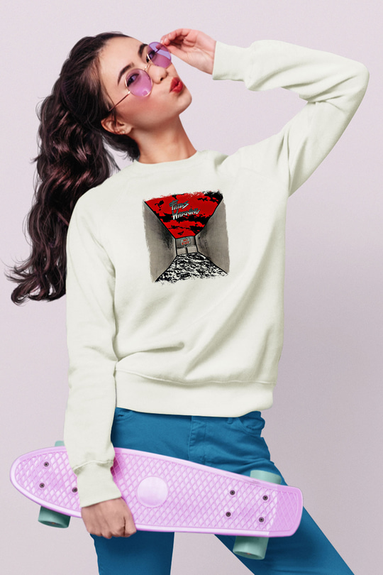 Fates Warning Baskılı Unisex Beyaz Sweatshirt