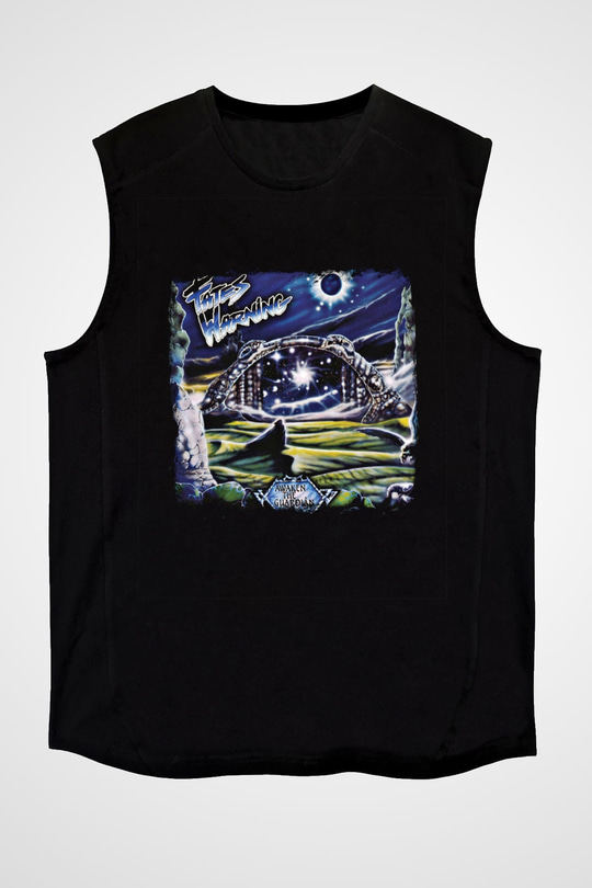 Fates Warning Baskılı Unisex Siyah Kolsuz Tişört