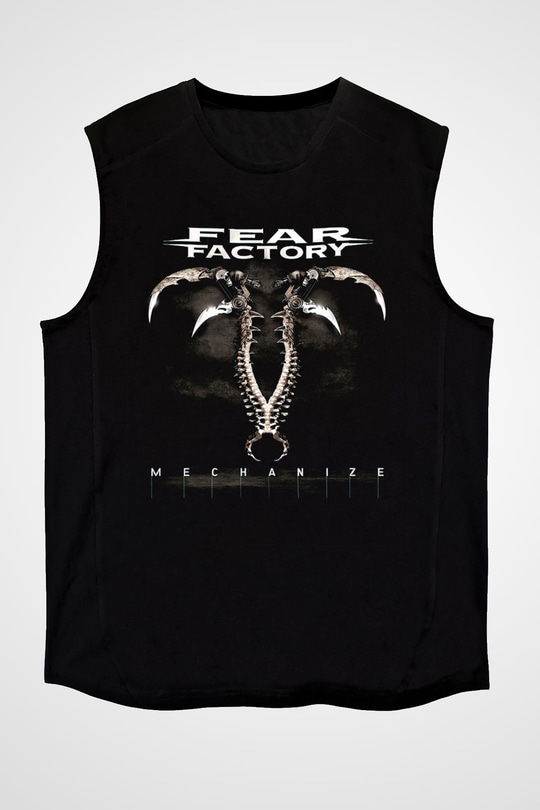 Fear Factory Siyah Unisex Kolsuz Tişört