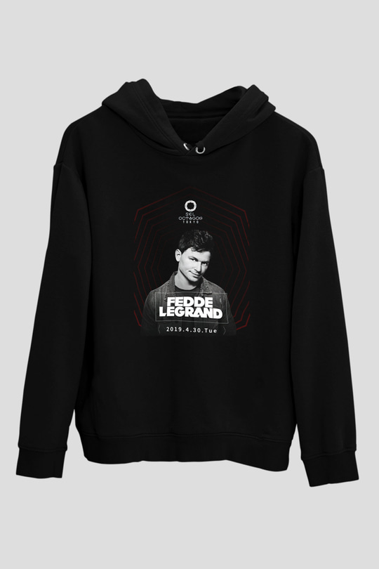 Fedde Le Grand Siyah Unisex Kapüşonlu Sweatshirt