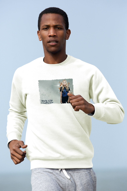 Fergie Beyaz Unisex Sweatshirt