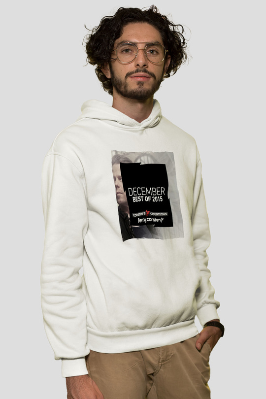 Ferry Corsten Beyaz Unisex Kapüşonlu Sweatshirt