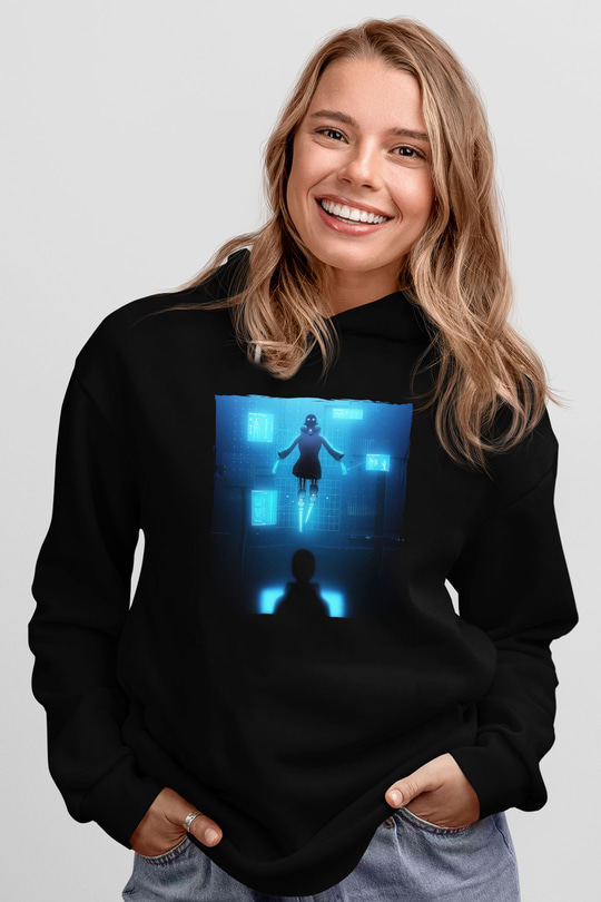 Ferry Corsten Siyah Unisex Kapüşonlu Sweatshirt