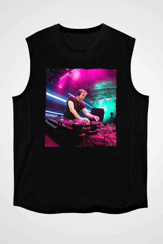 Ferry Corsten Siyah Unisex Kolsuz Tişört