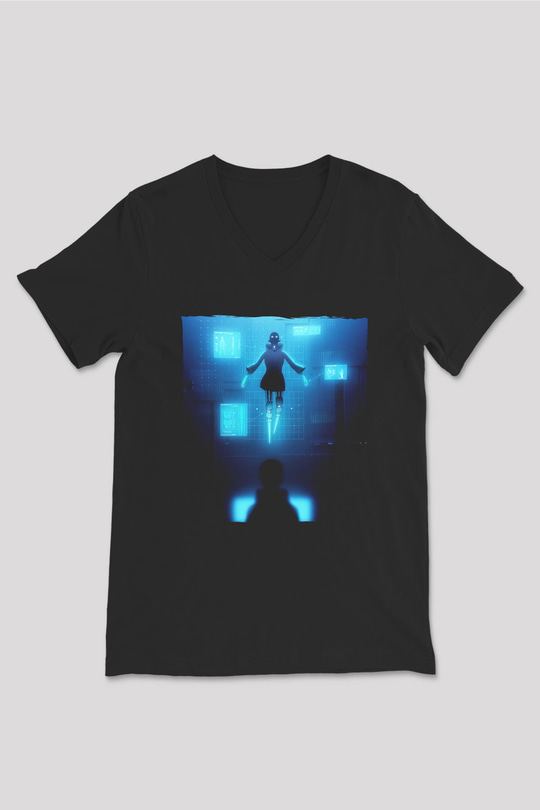 Ferry Corsten Siyah Unisex V Yaka Tişört