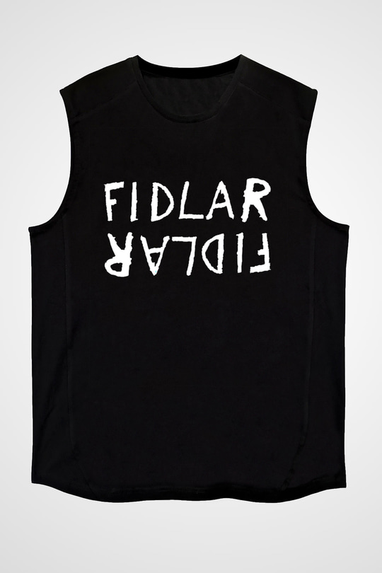 Fidlar Siyah Unisex Kolsuz Tişört