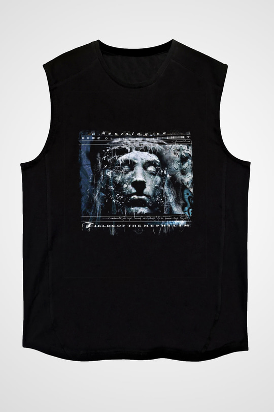Fields of the Nephilim Baskılı Unisex Siyah Kolsuz Tişört