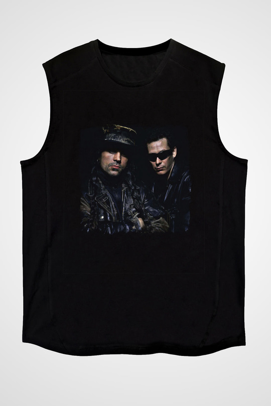 Fields of the Nephilim Baskılı Unisex Siyah Kolsuz Tişört