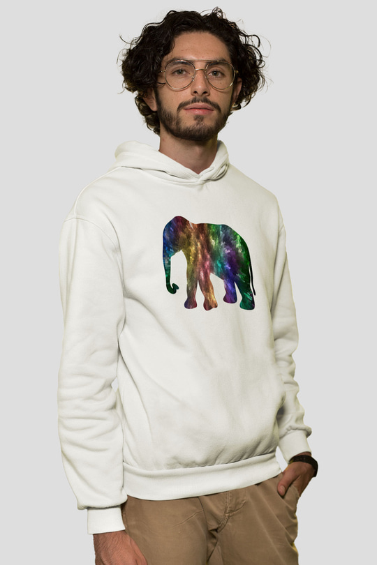 Fil Beyaz Unisex Hoodie