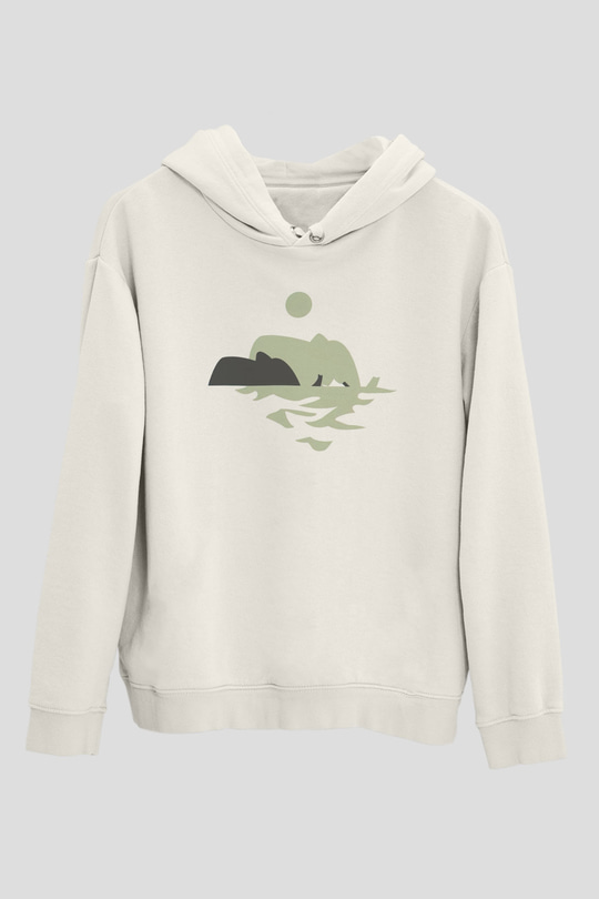 Fil Beyaz Unisex Hoodie
