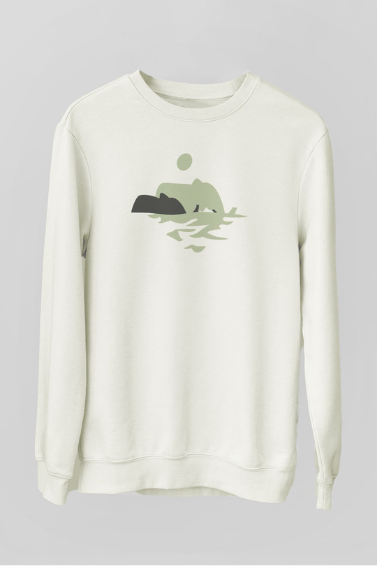 Fil Beyaz Unisex Sweatshirt
