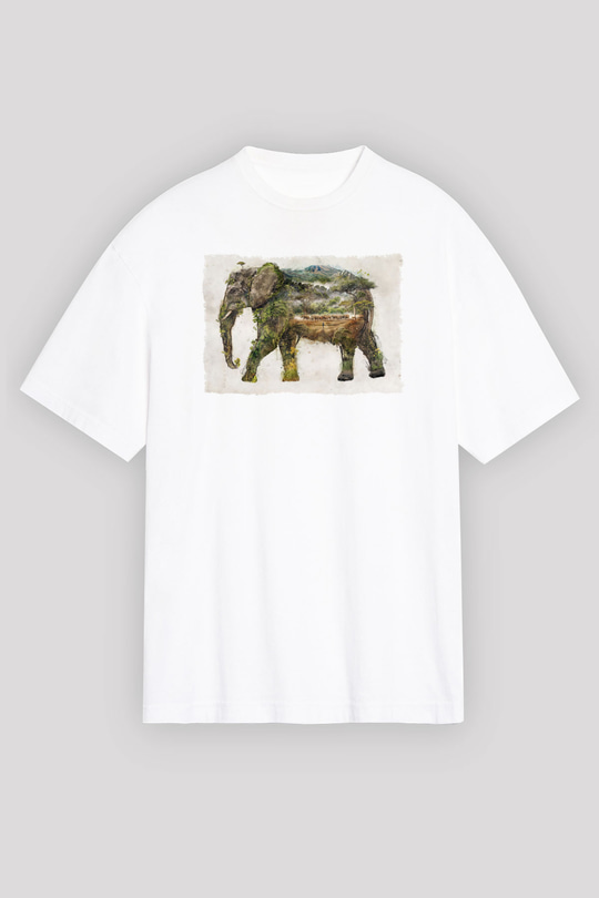 Fil Beyaz Oversize Tişört Oversize T-shirt - TişörtFabrikası