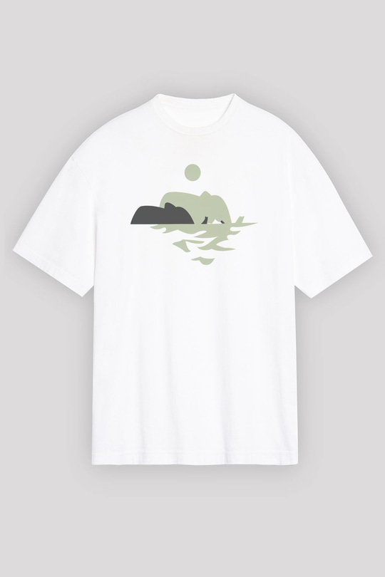 Fil Beyaz Oversize Tişört Oversize T-shirt - TişörtFabrikası