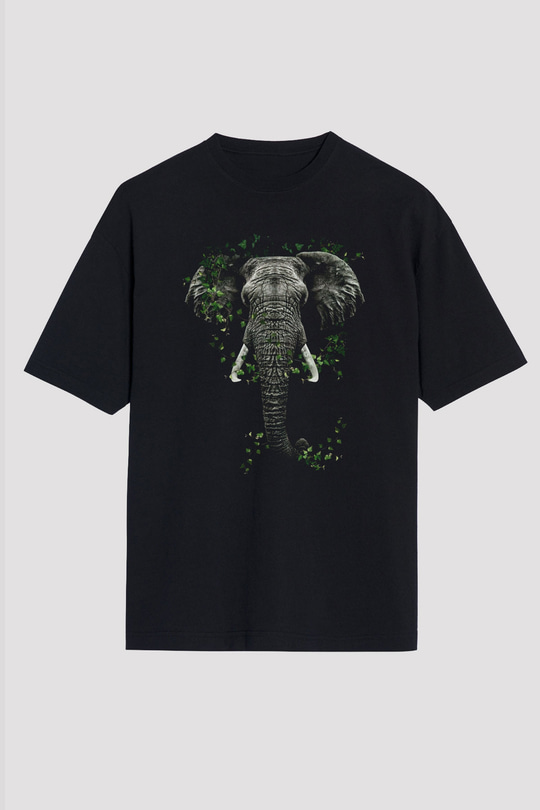Fil Siyah Oversize Tişört Oversize T-shirt - TişörtFabrikası