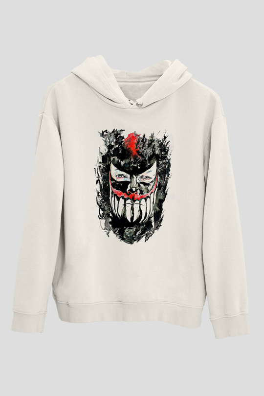 Finn Balor Baskılı Beyaz Unisex Hoodie