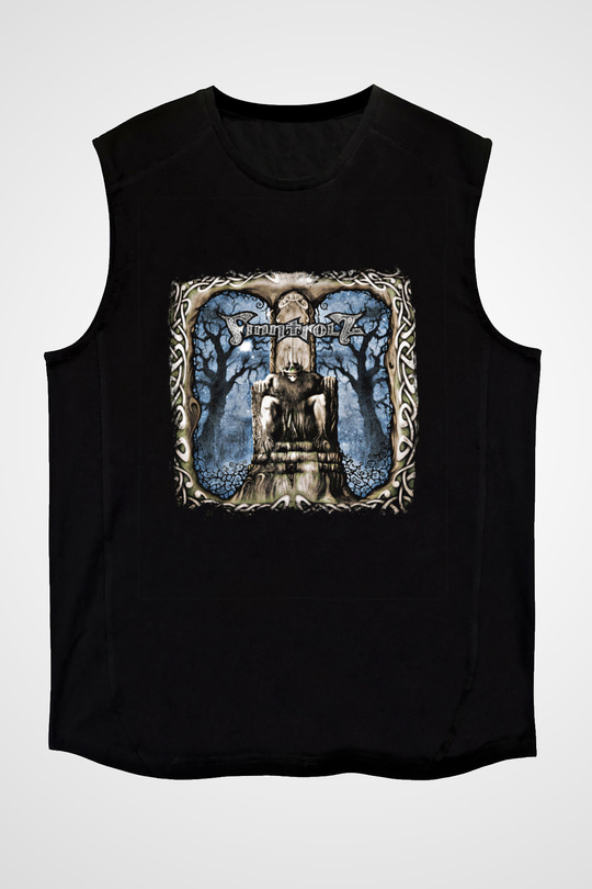Finntroll Baskılı Unisex Siyah Kolsuz Tişört