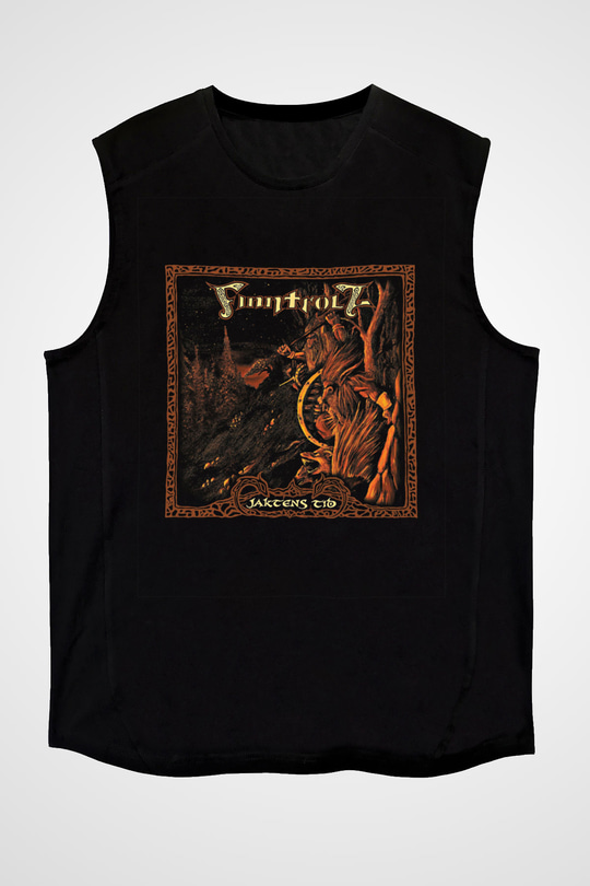 Finntroll Baskılı Unisex Siyah Kolsuz Tişört