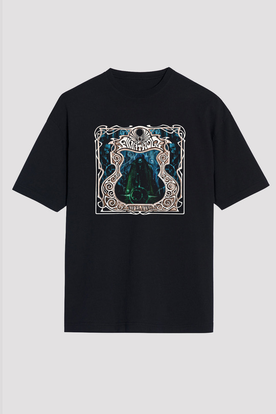 Finntroll Baskılı Unisex Siyah Oversize Tişört