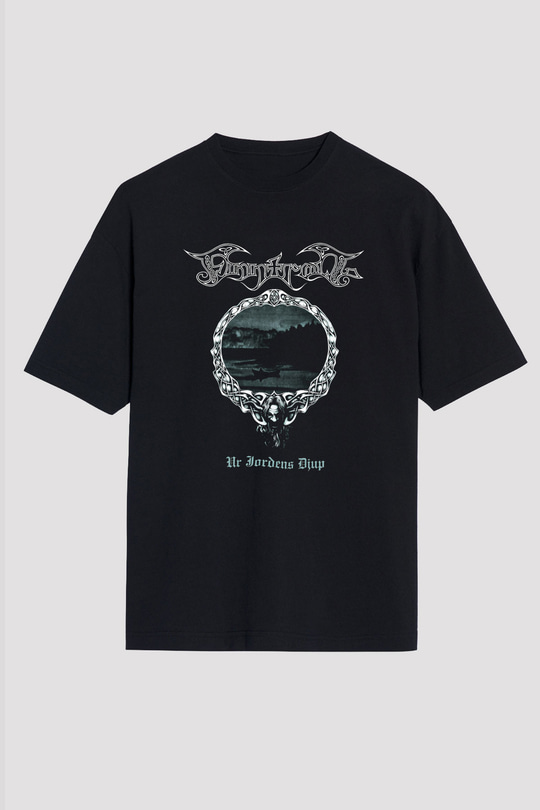 Finntroll Baskılı Unisex Siyah Oversize Tişört