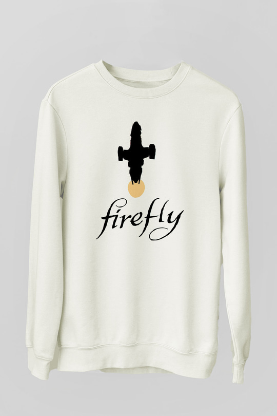 Firefly Beyaz Unisex Sweatshirt