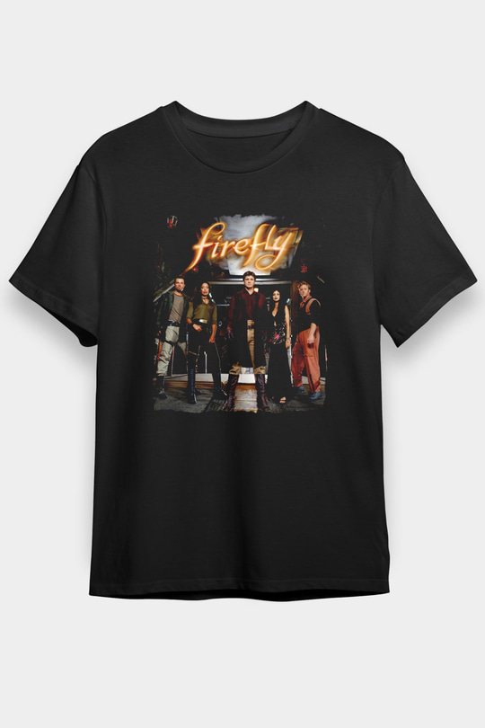Firefly Siyah Unisex Tişört T-Shirt