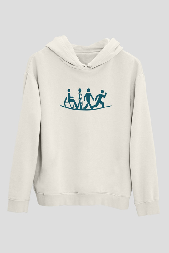 Fizyoterapist Beyaz Unisex Hoodie