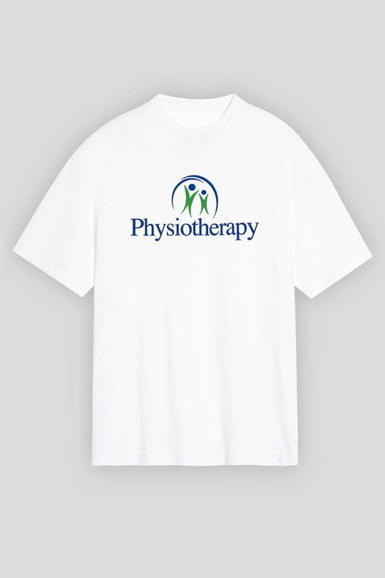 Fizyoterapist Beyaz Unisex Oversize Tişört T-Shirt
