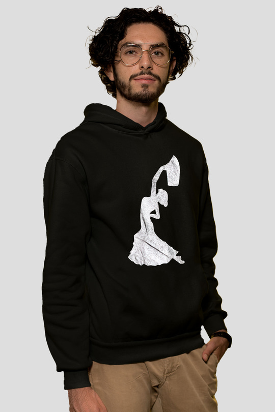 Flamenko Siyah Unisex Hoodie
