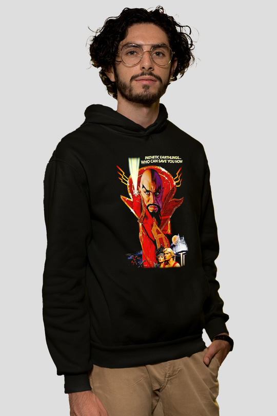 Flash Gordon Siyah Unisex Hoodie