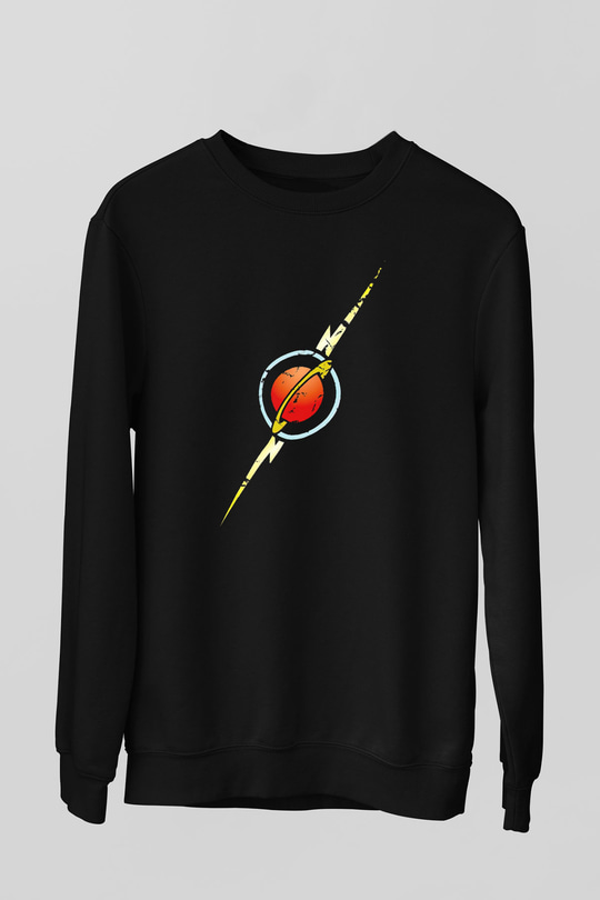 Flash Gordon Siyah Unisex  Sweatshirt