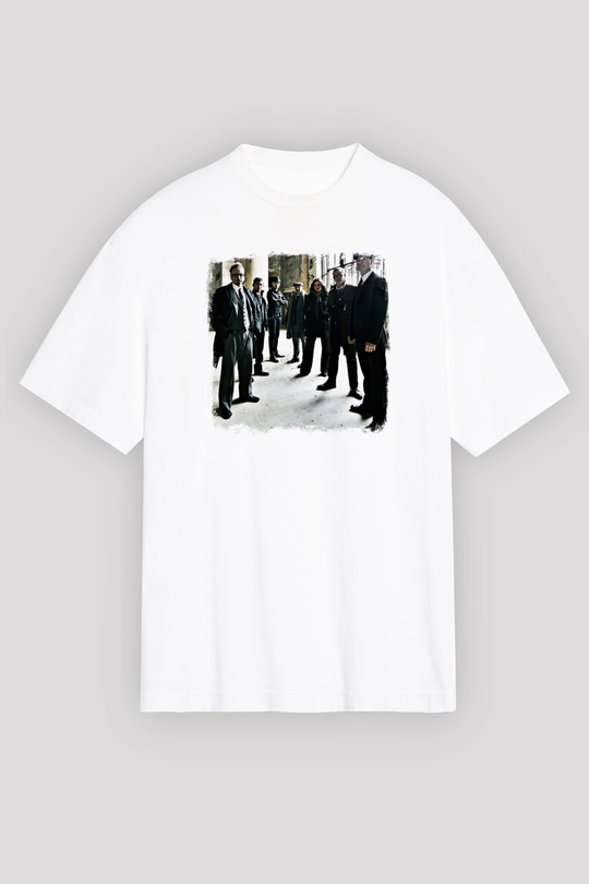 Flogging Molly Baskılı Unisex Beyaz Oversize Tişört