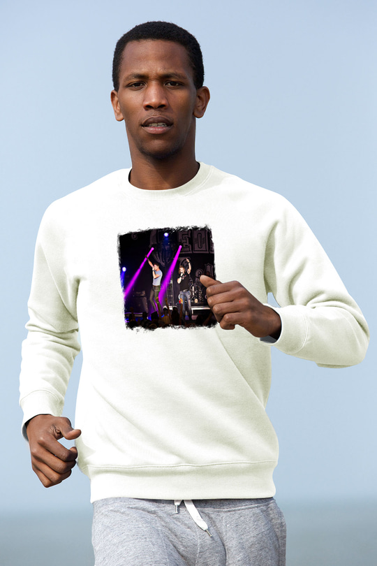Florida Georgia Line Baskılı Unisex Beyaz Sweatshirt