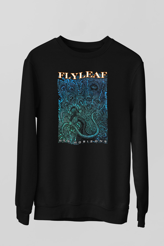 Flyleaf Siyah Unisex Sweatshirt