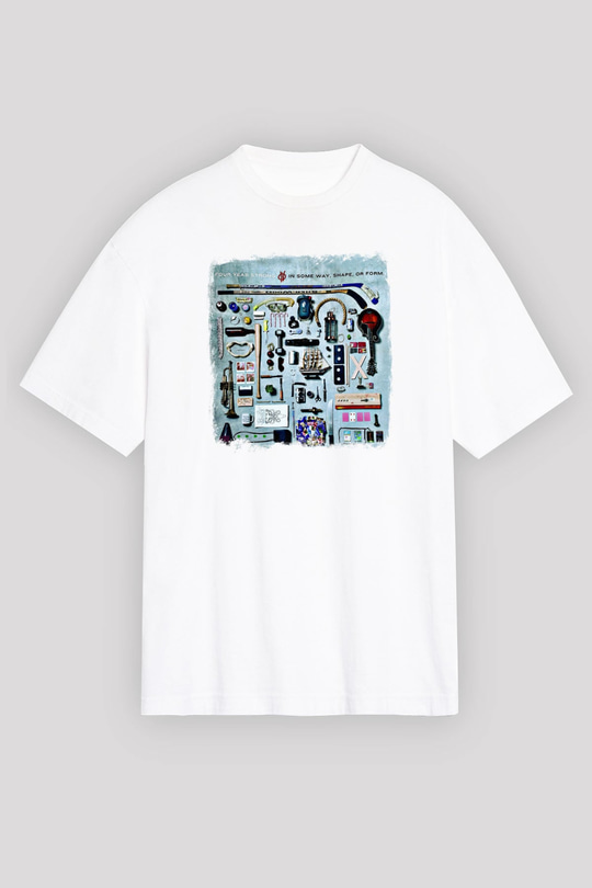Four Year Strong Baskılı Unisex Beyaz Oversize Tişört