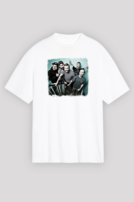 Four Year Strong Baskılı Unisex Beyaz Oversize Tişört