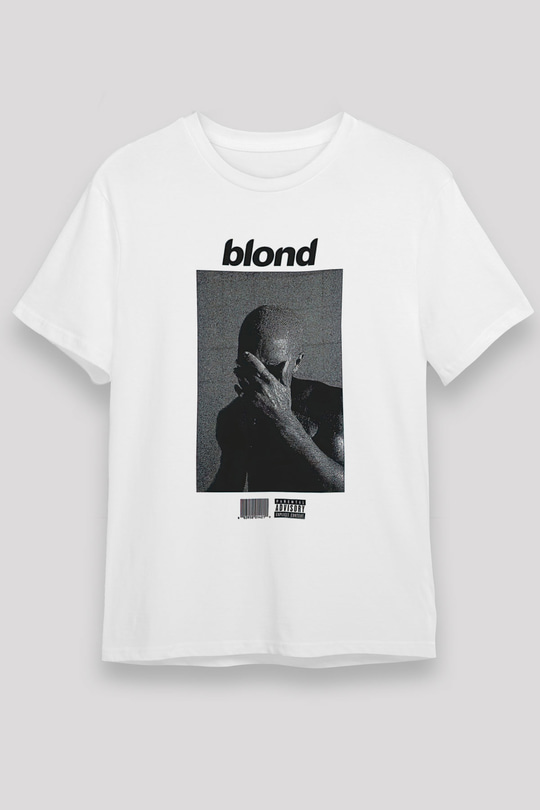 Frank Ocean Baskılı Unisex Beyaz Tişört - Tshirt