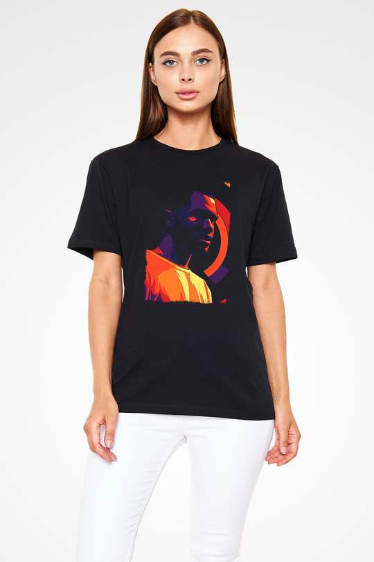 Frank Ocean Baskılı Unisex Siyah Tişört - Tshirt