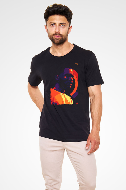 Frank Ocean Baskılı Unisex Siyah Tişört - Tshirt