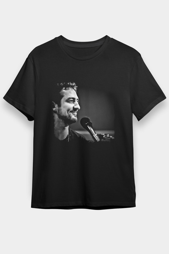 Frank Turner Baskılı Unisex Siyah Tişört