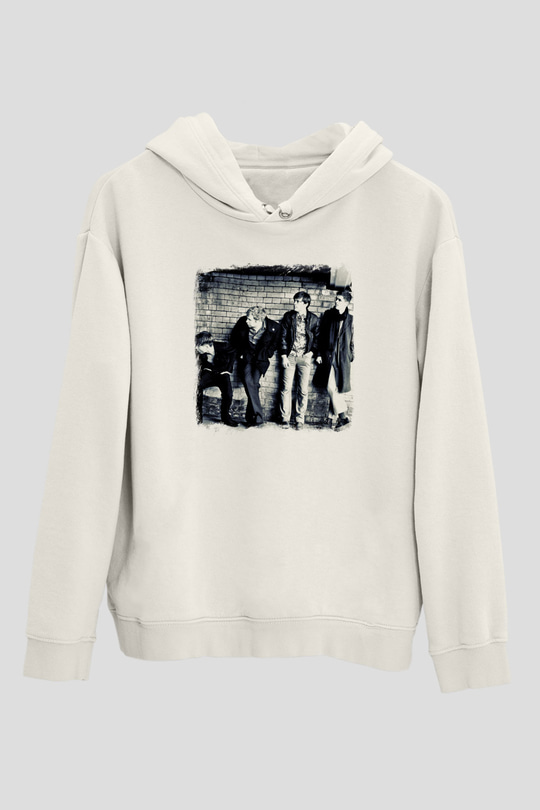 Franz Ferdinand Baskılı Unisex Beyaz Hoodie