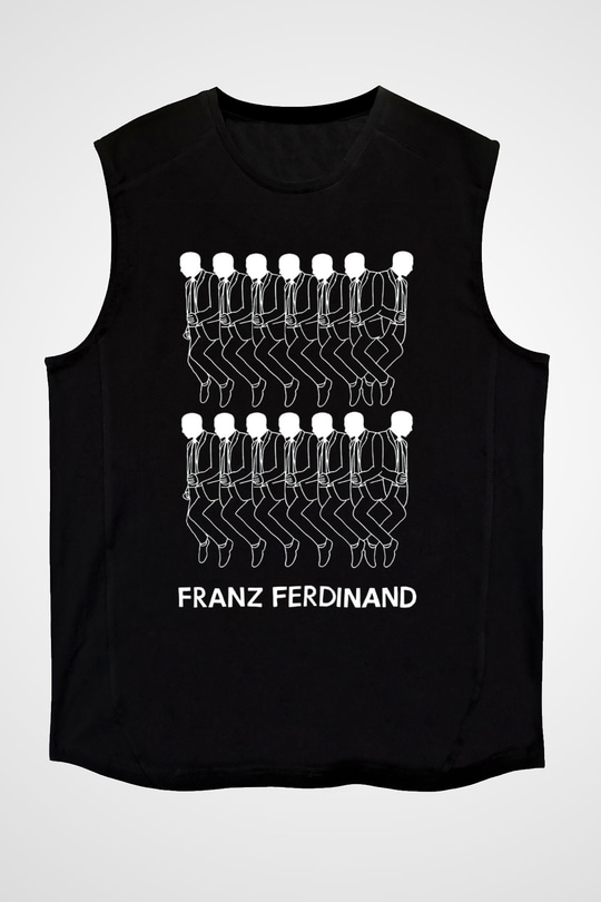 Franz Ferdinand Siyah Unisex Kolsuz Tişört