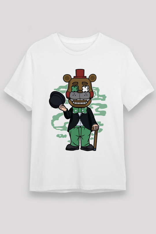 Freddy Gentlemen Baskılı Unisex Beyaz Tişört