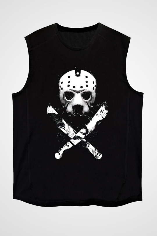Friday the 13th 13.Cuma Siyah Unisex  Kolsuz Tişört