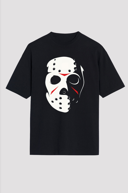 Friday the 13th 13.Cuma Siyah Unisex Oversize Tişört