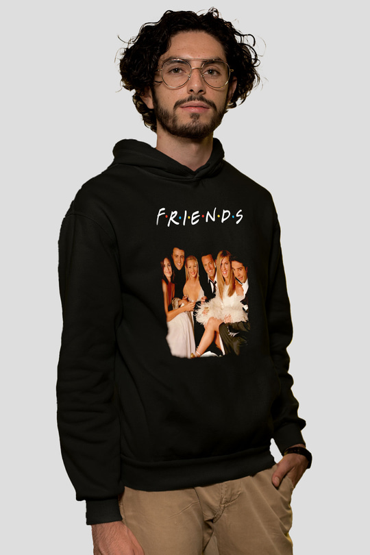 Friends Siyah Unisex Hoodie