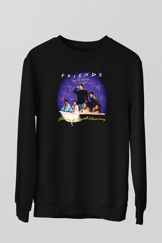 Friends Siyah Unisex Sweatshirt