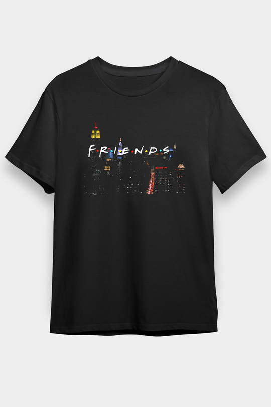Friends Siyah Unisex Tişört