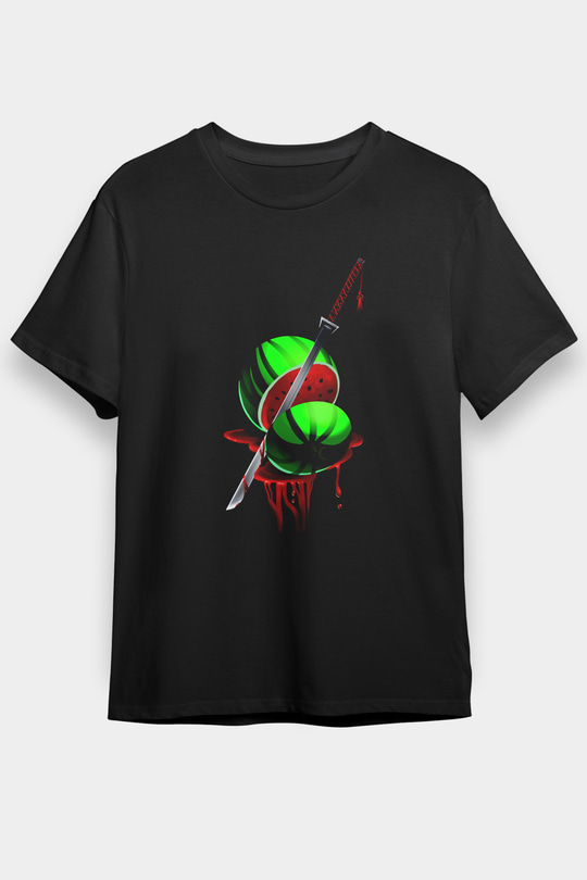 Fruit Ninja Siyah Unisex Tişört T-Shirt