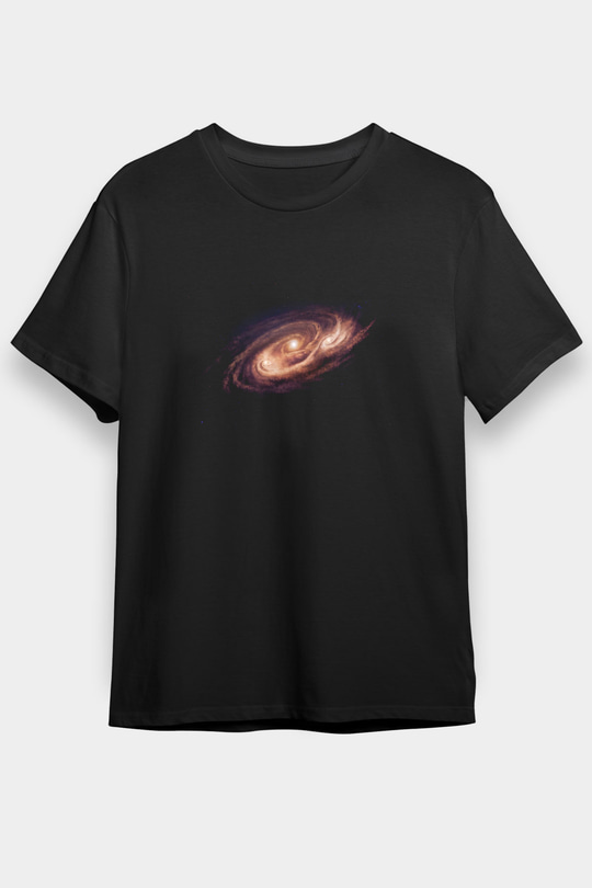 Galaksi Siyah Unisex Tişört T-Shirt - TişörtFabrikası