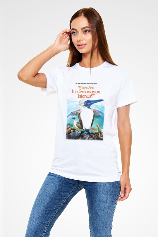 Galapagos Adaları Beyaz Unisex Tişört T-Shirt - TişörtFabrikası